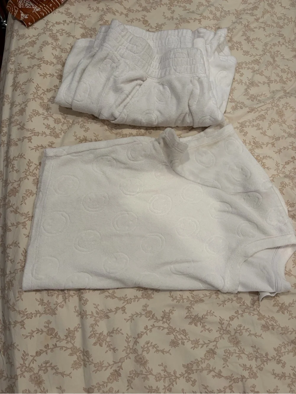 aerie White Terry Lounge Set
